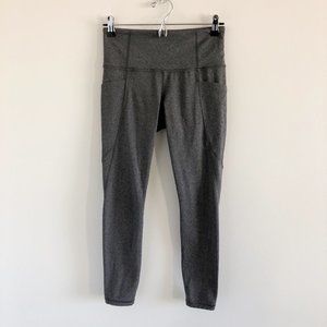 Athleta Stash Pocket Salutation Tight Gray S - Petite